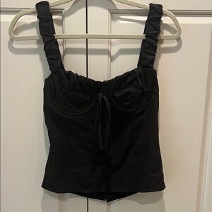Elegant Black Women's corset Top 32 A stretch